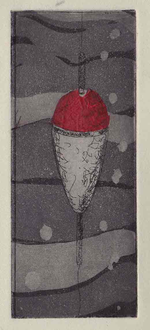 Bobber - Aquatint with Chine Colle