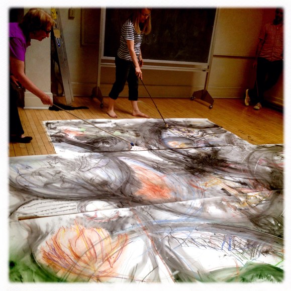 Collaborative drawing.